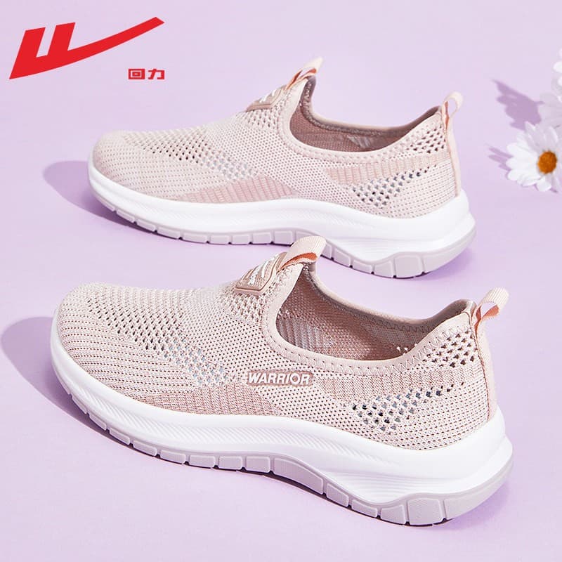 Pull back shoes women's shoes mesh mother's shoes 2026 summer breathable sports shoes comfortable and not tiring feet soft sole one-step