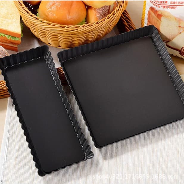 Living bottom pizza pan, hard film deep dish, round, heart-shaped, square, chrysanthemum strip pie plate, pizza DIY pizza baking pan