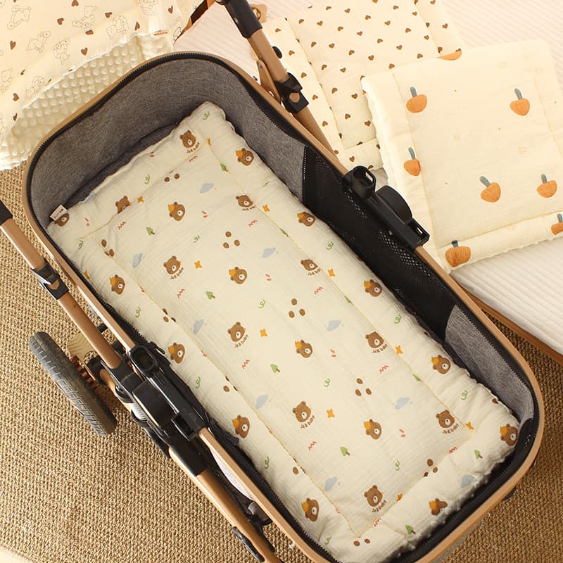 Stroller mat stroller accessories cotton cushion cushion baby pure cotton thickened four-season universal baby walking seat warm model