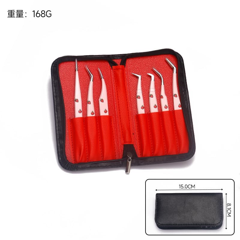 False Eyelash Tweezers Eyelash Extension Assistant Tool Lash Stylist Blooming Kit Stainless Steel Lash Curler Phoenix Clamp