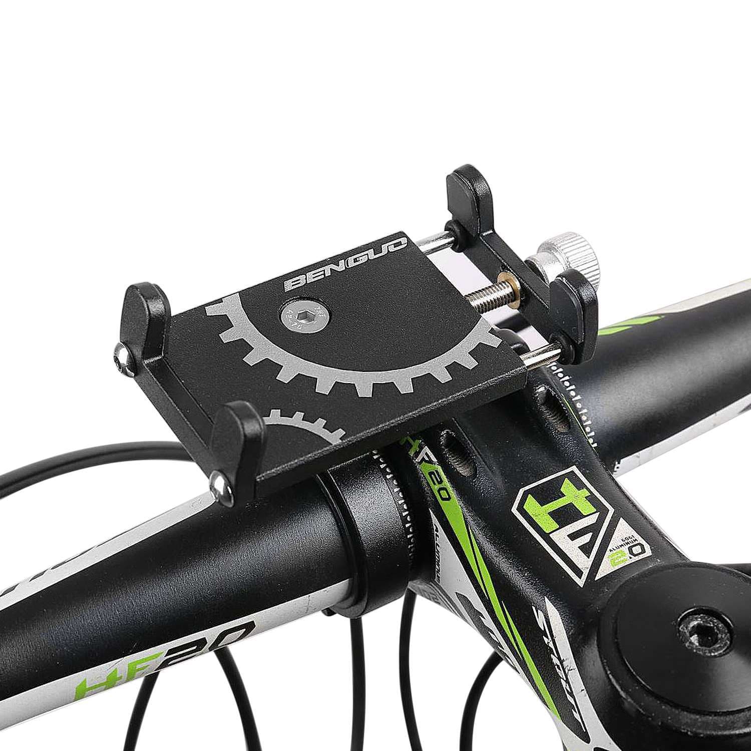 Aluminum Alloy Bicycle Phone Mount Holder for Navigation, Creative Multifunctional Motorcycle Riding Phone Stand