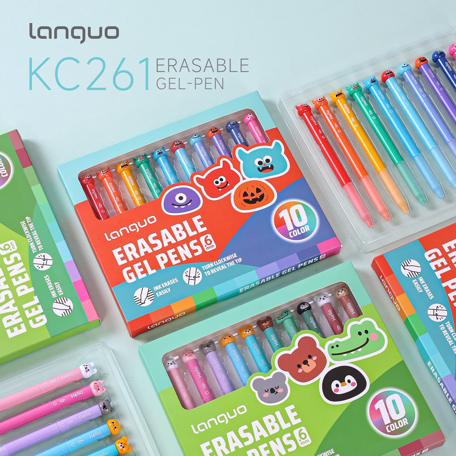 Blue Fruit Colored Erasable Gel Pen with High Aesthetic Appeal, Smooth Writing, No Ink Leakage, Heat-Sensitive Erasable Twist-Out Refill Journaling Pen