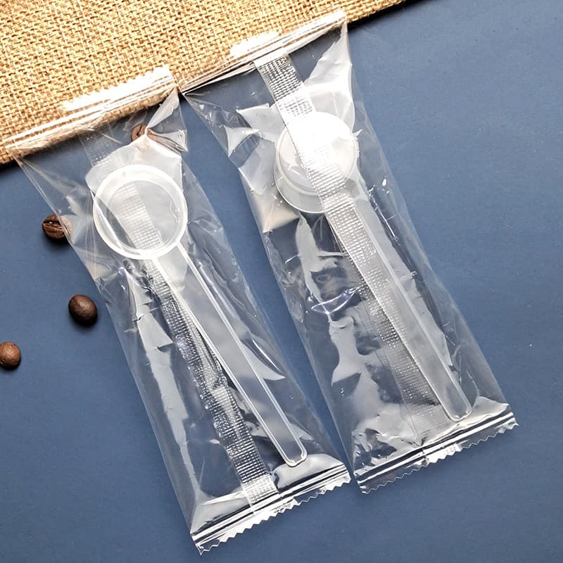 5g Plastic Measuring Spoon 10ml Transparent Graduated Long Handle Scoop for Protein Powder Coffee Spoon Gram Spoon
