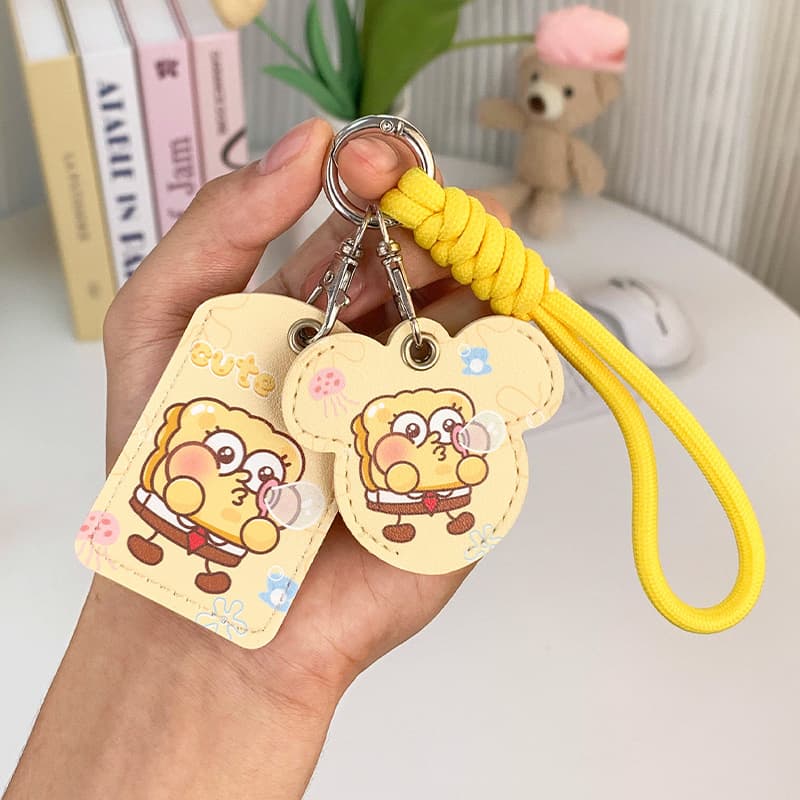 Suitable for Emma Yadi cartoon electric vehicle key protective cover, electric vehicle remote control NFC access card protective leather case