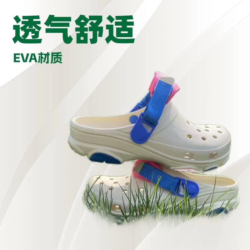 Holey Shoes 2025 Trin Men's and Women's Beach Shoes Closed-Toe Sandals Outdoor Breathable Walking Casual Beach Thick Sole