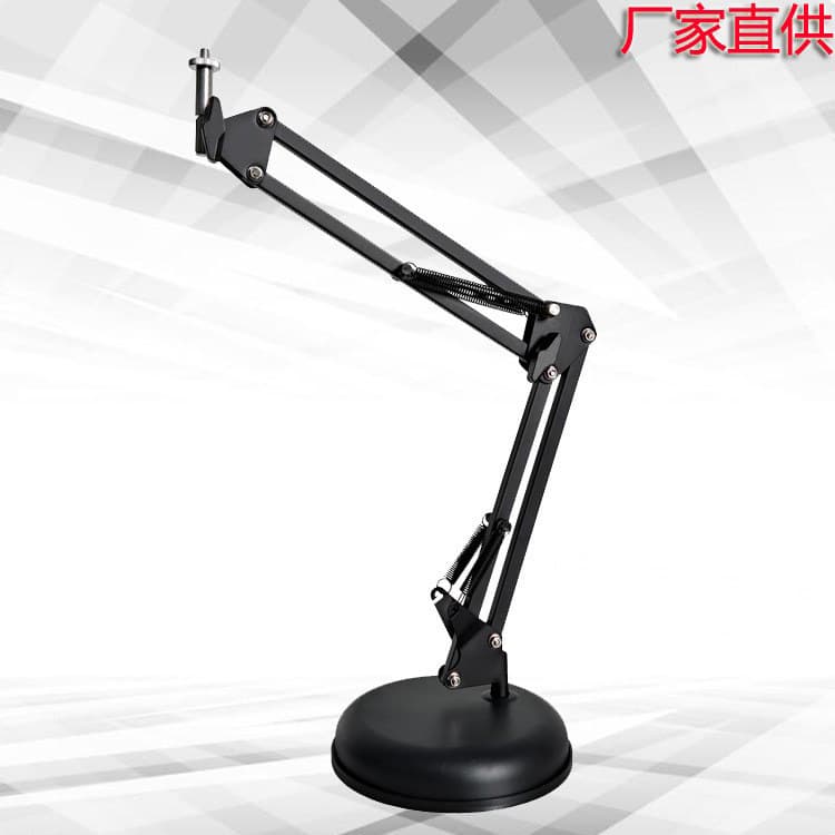 Desktop Round Disk Photography Projector Stand Phone Live Video Telescopic Boom Arm Camera Mount