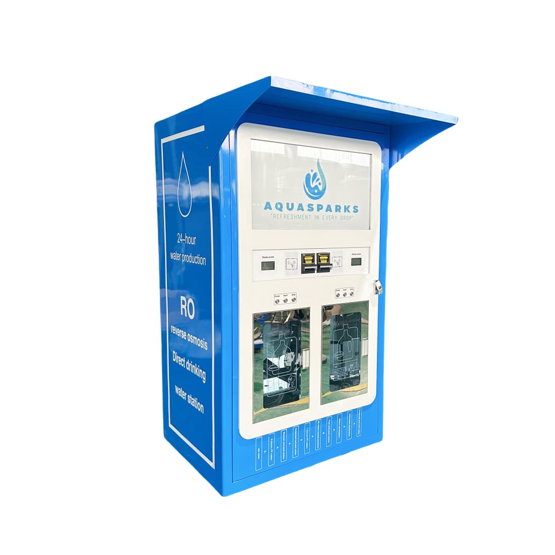Export Model Water Vending Machine, Automatic Smart Community Card/Coin Payment System, Shared Hot/Cold Drinking Water Fountain for Residential Areas