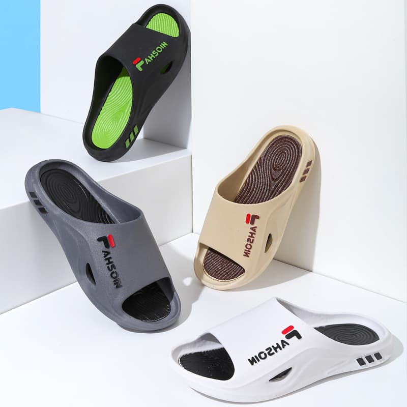 Summer Slippers Men's and Women's Plus Size Home and Out Comfortable Simple Advanced Non-slip Wear-resistant All-match Thick-soled Home Shoes