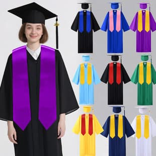 Amazon Source American Style Bachelor Gown Set Adult Graduation Dress Award Ceremony Uniform Wholesale Master Doctor Gown