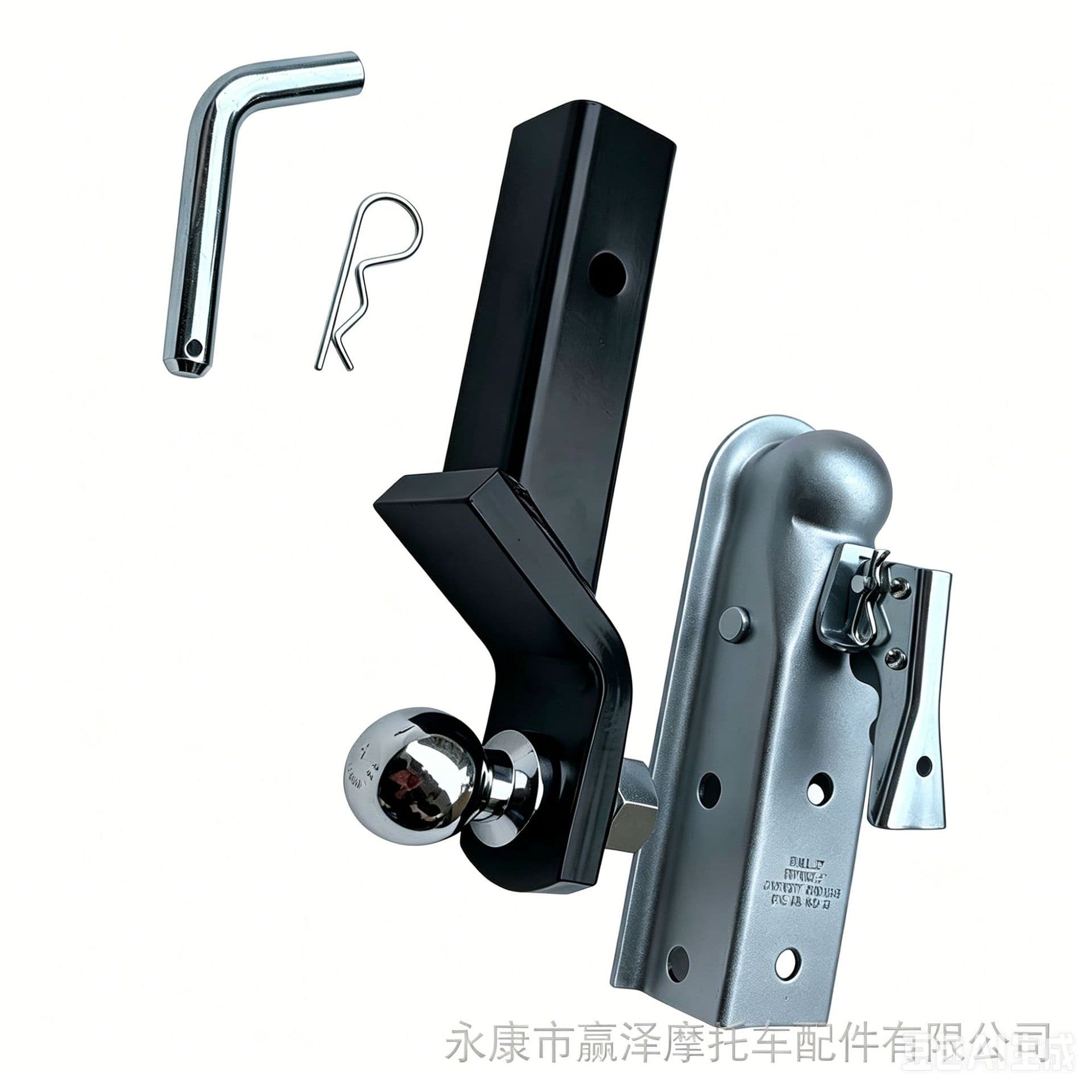 DIY Four-Wheel ATV Modified Trailer Frame Reinforced Ball Mount Rear Tow Frame Tow Arm 3500LBS