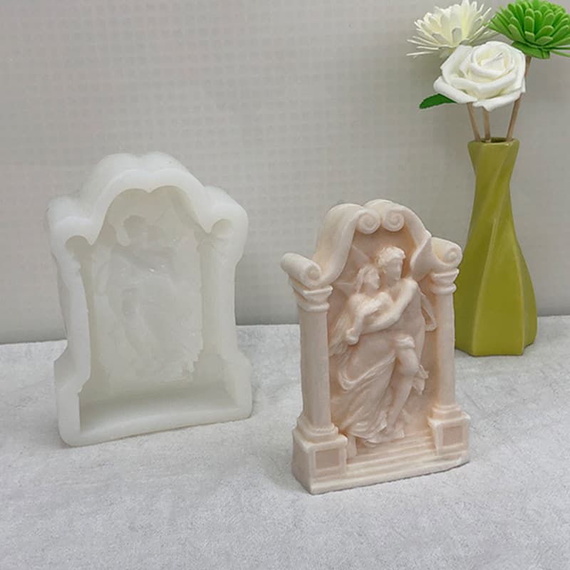 Xinqi Archangel Aromatherapy Candle Silicone Mold DIY Angel Love Messenger Gypsum Resin Ornament Mold