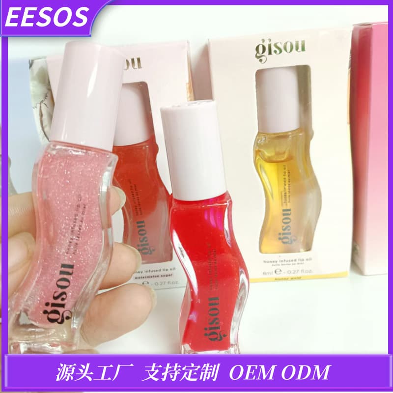 Cross-border hot lip gloss Gisou lip oil honey gold honey lip oil lip glaze