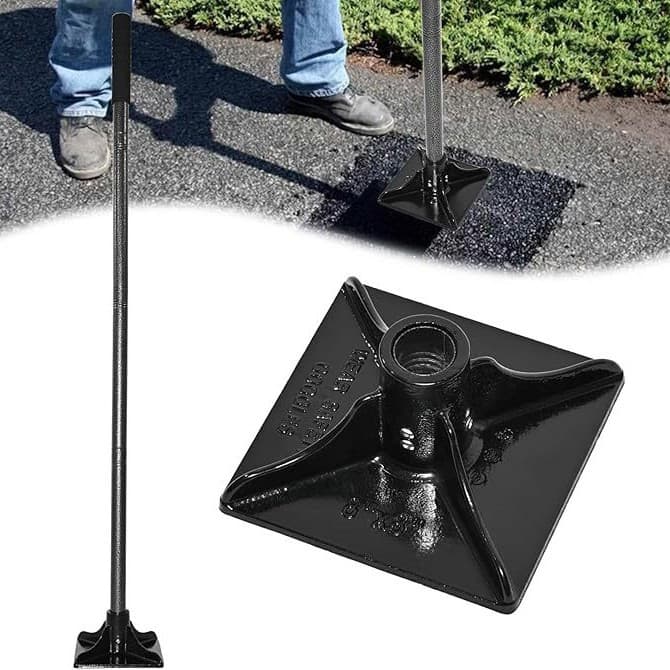 Cross-border Convenient Detachable Rod Garden Tamper Ground Compactor Garden Agricultural Tool Tamper