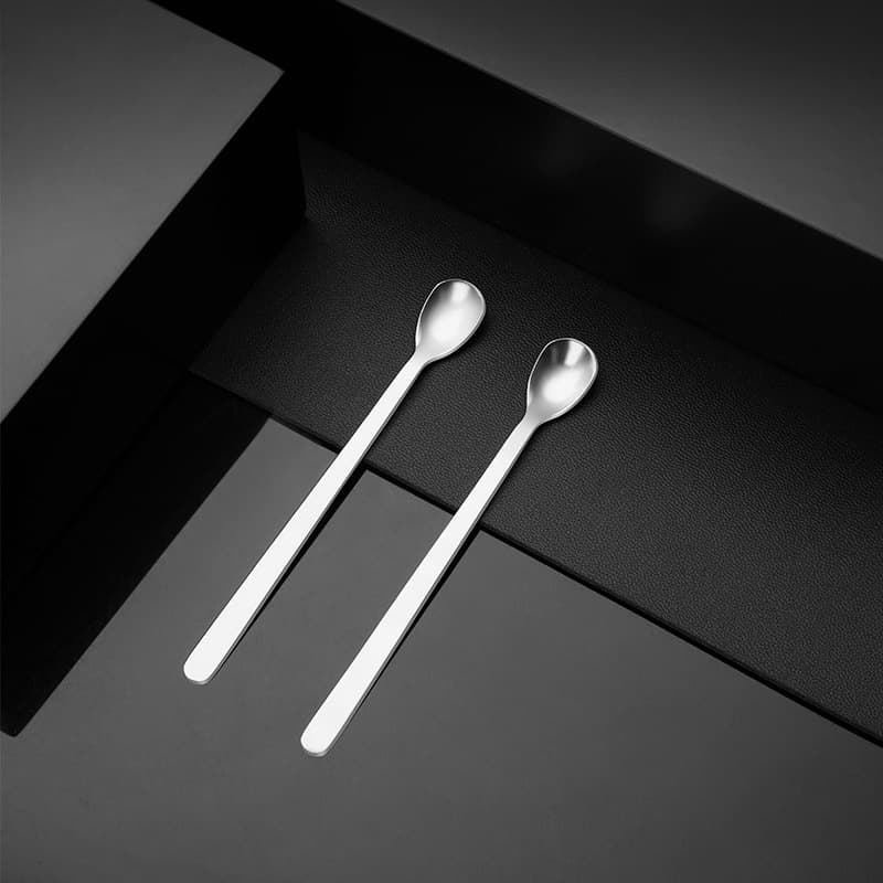Stainless Steel Tableware Small Spoon, for Cream, Eye Cream, Cosmetic Packaging Tool, Single-Head Small Spoon, Lab Spatula Scoop