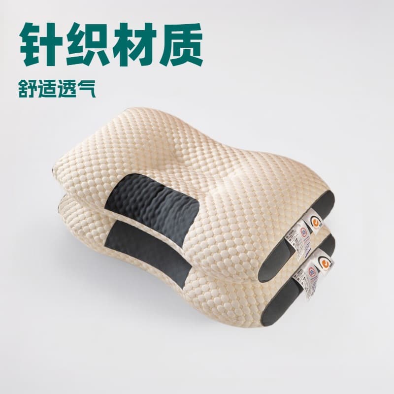 3D Knitted Cotton Massage Pillow Core Wave SAP Pillow for Sleep Aid, Student Dormitory Home Use Single Pillow, Drop Shipping