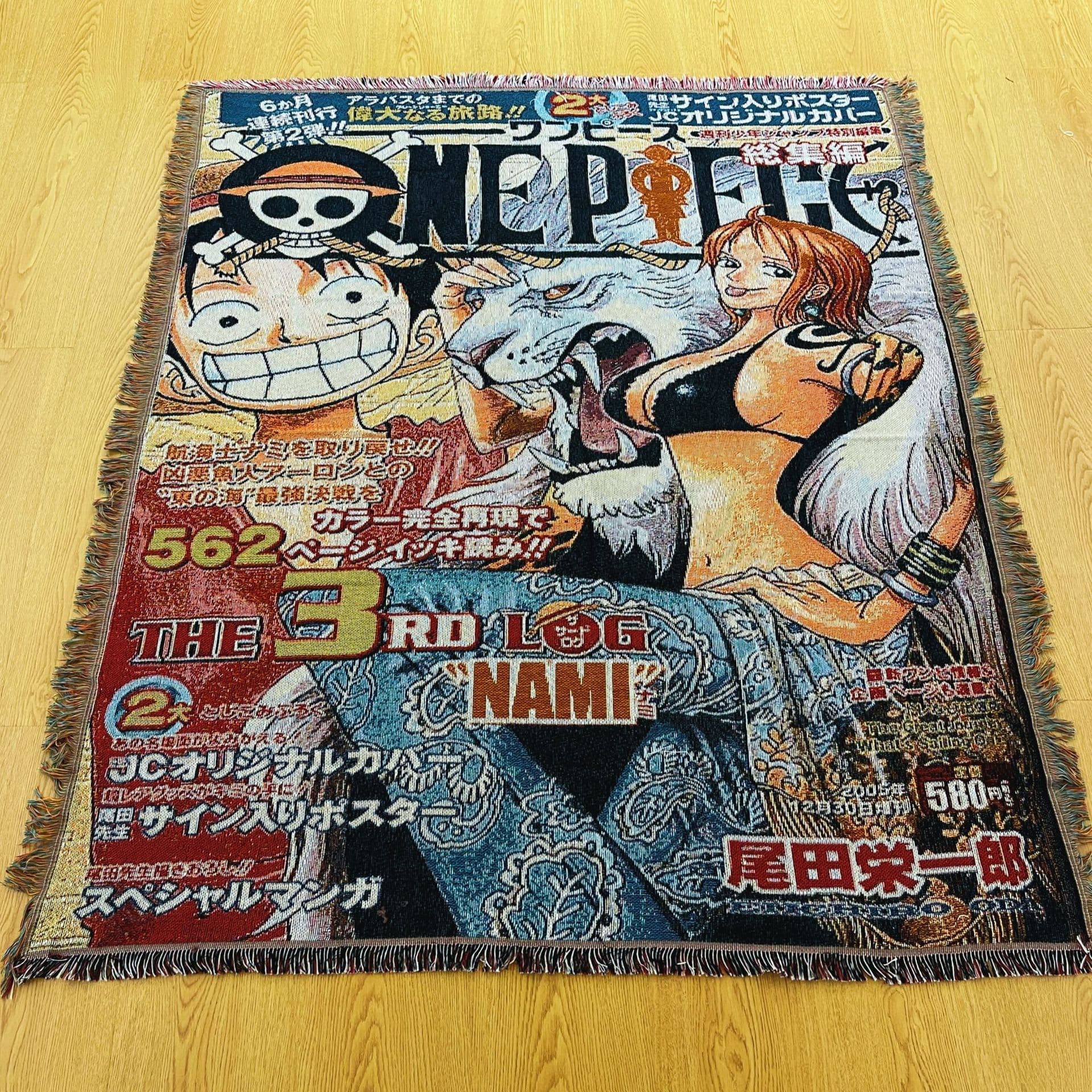 Cross-border Sofa Blanket Anime Cartoon Art Polyester-Cotton Tapestry Cover Blanket Jacquard Woven Blanket Thickened Thread Blanket Custom
