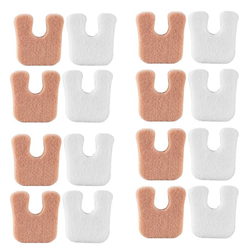 U-shaped felt corns, foot calluses, pain relief and anti-friction patches, invisible foot protectors, shock-absorbing heel pads.