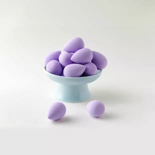 Non-Latex Mini Beauty Blender Sponge, Does Not Absorb Foundation, Slanted Teardrop Shape, Expands When Wet, Nail Art Tool