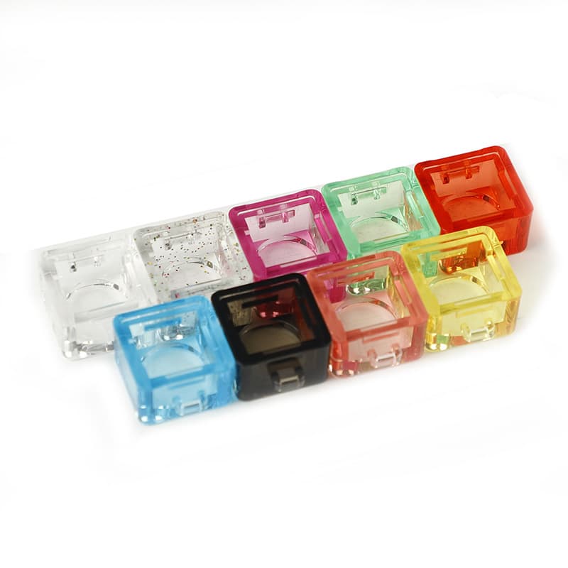 Transparent Single Port Multi-Color Keychain Lobster Clasp Mechanical Keyboard Switch Tester Base Red Blue Green Yellow Factory Direct