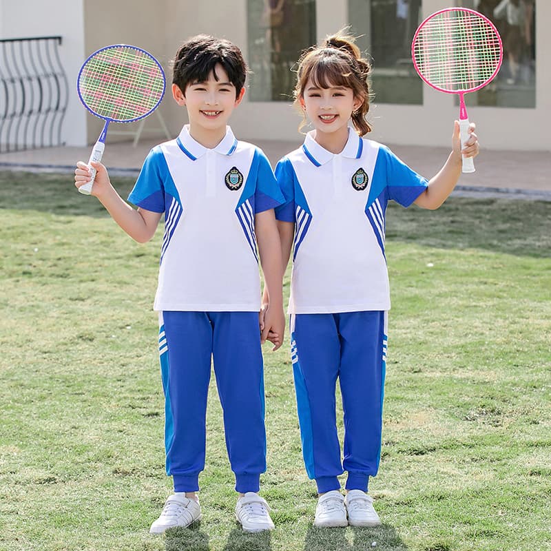 Kindergarten Uniform Class Uniform Primary and Secondary School Children Parent-Child Set School Sports Day Short Sleeve Long Pants School Uniform Sports Suit Set