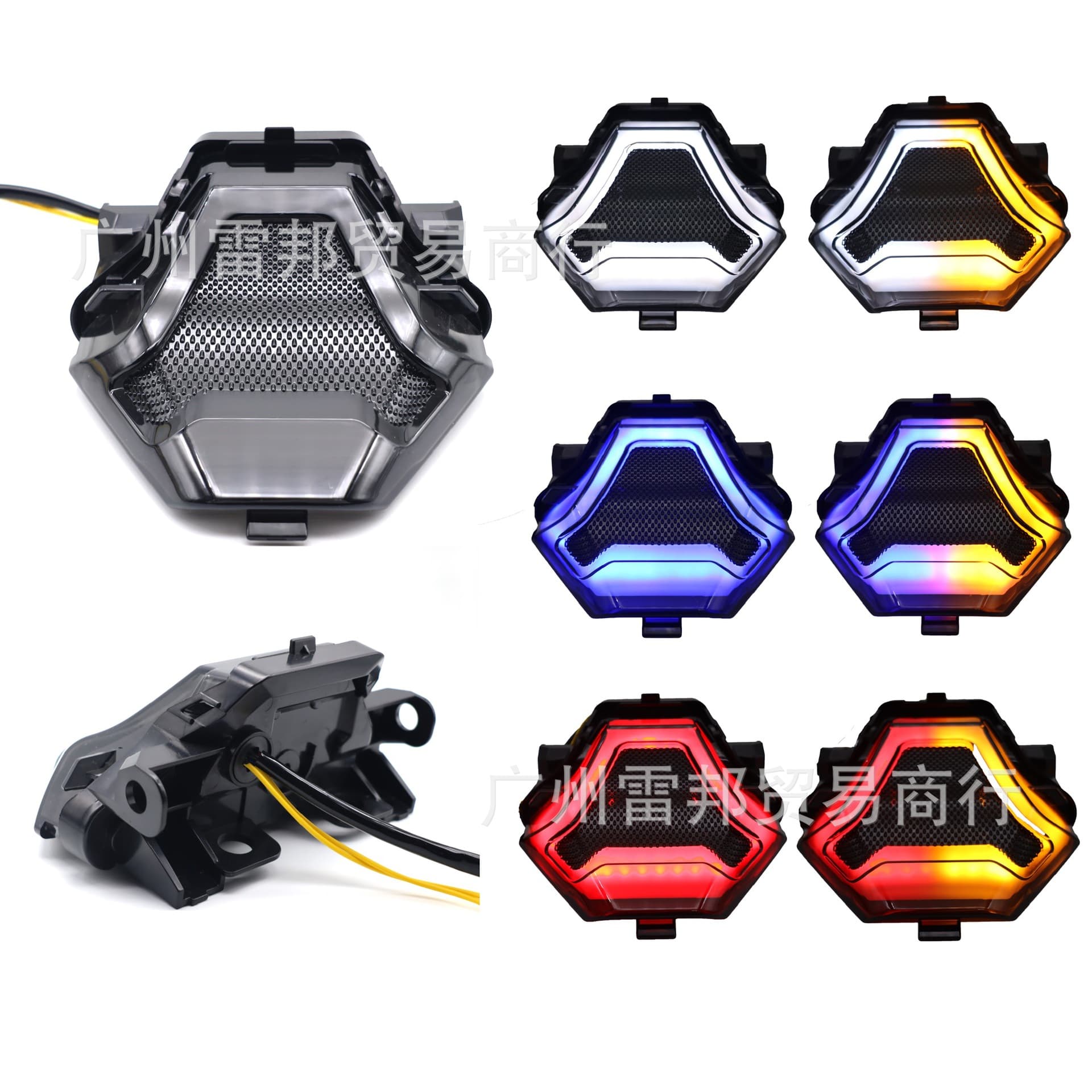 Yamaha R3 R25 R15Z LED Tail Light Brake Light Strobe Flash Turn Signal Light Motorcycle Modification ABS Metal Long Life Warm Light