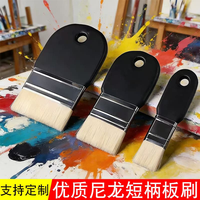 Cross-border Nylon Bristle Brush for Watercolor, Gouache, Oil, Acrylic, and Wall Painting - Art Student DIY Painting Brush