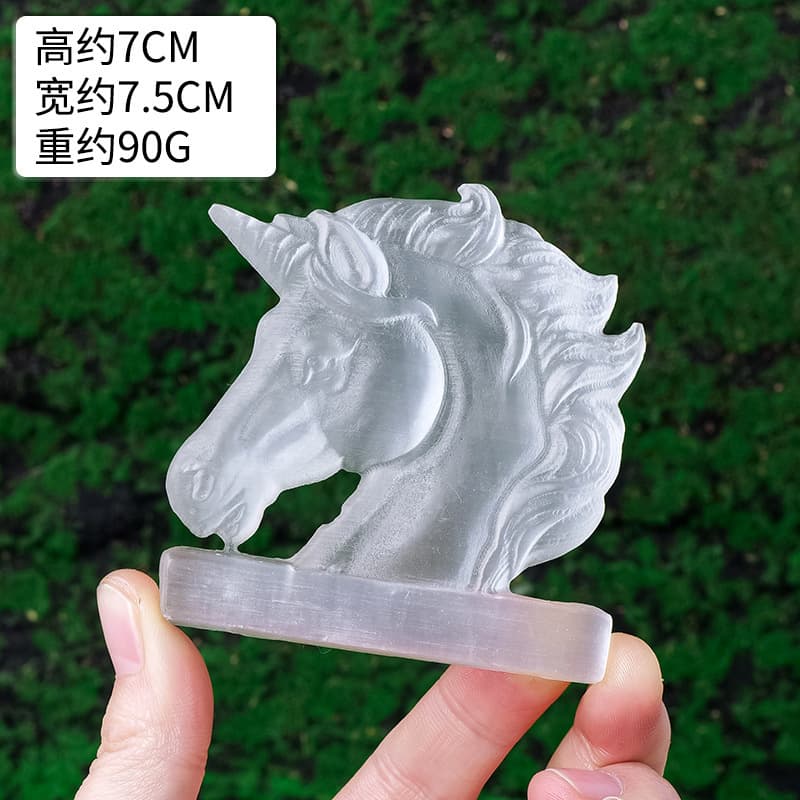 Natural Moroccan Selenite Carved Animal-Shaped Bowl Desktop Decoration, Desktop Charging Ornament Wholesale