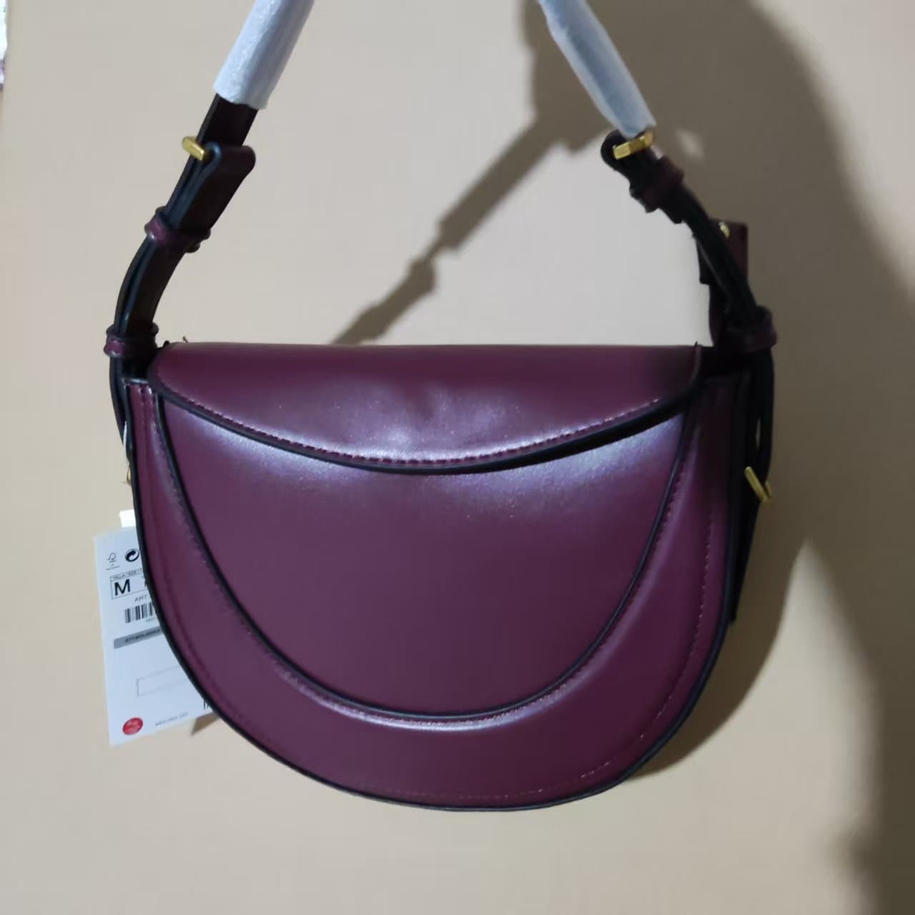 Z family women's bag high-end flip saddle bag niche soft leather bag women's fashion shoulder crossbody bag women's bags
