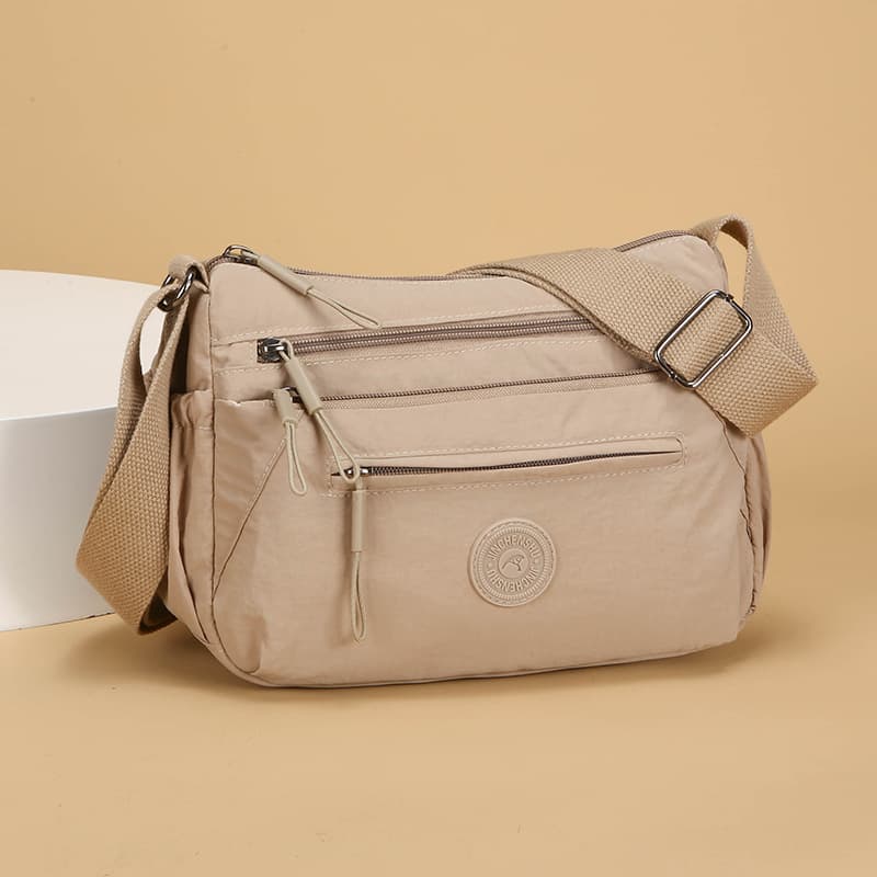 2025 crossbody bag women's canvas one-shoulder Oxford cloth mother bag backpack middle-aged mother-in-law bag nylon elderly milk