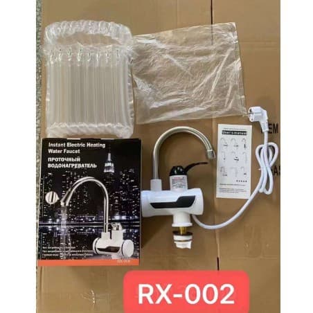 Electric Instant Water Heater Faucet with Universal Hose, Quick Heating, Digital Display, for Kitchen and Bathroom, Cold and Hot Water Use