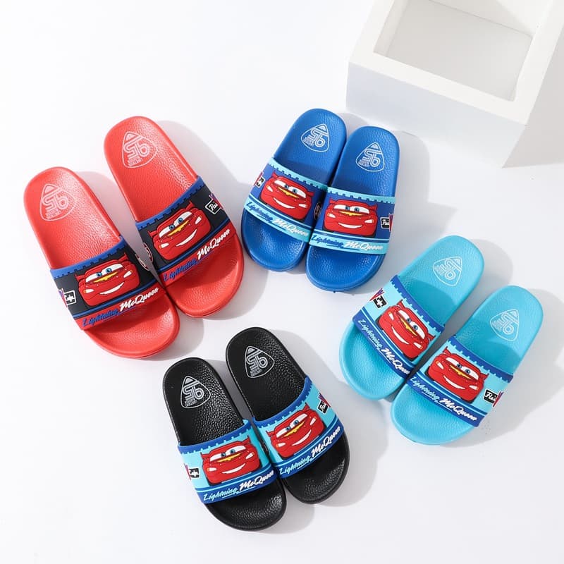 Children's Slippers Home Bathing Outdoor Wear Anti-slip Soft Bottom Cartoon Clogs PVC Material Unisex Summer Season