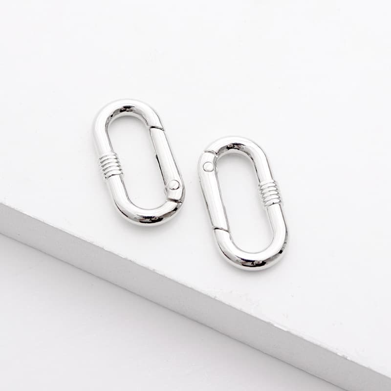 Track ring, spring ring, bamboo joint ring, egg-shaped ring, zinc alloy twisted open ring, luggage accessories, clothing accessories, hardware fittings