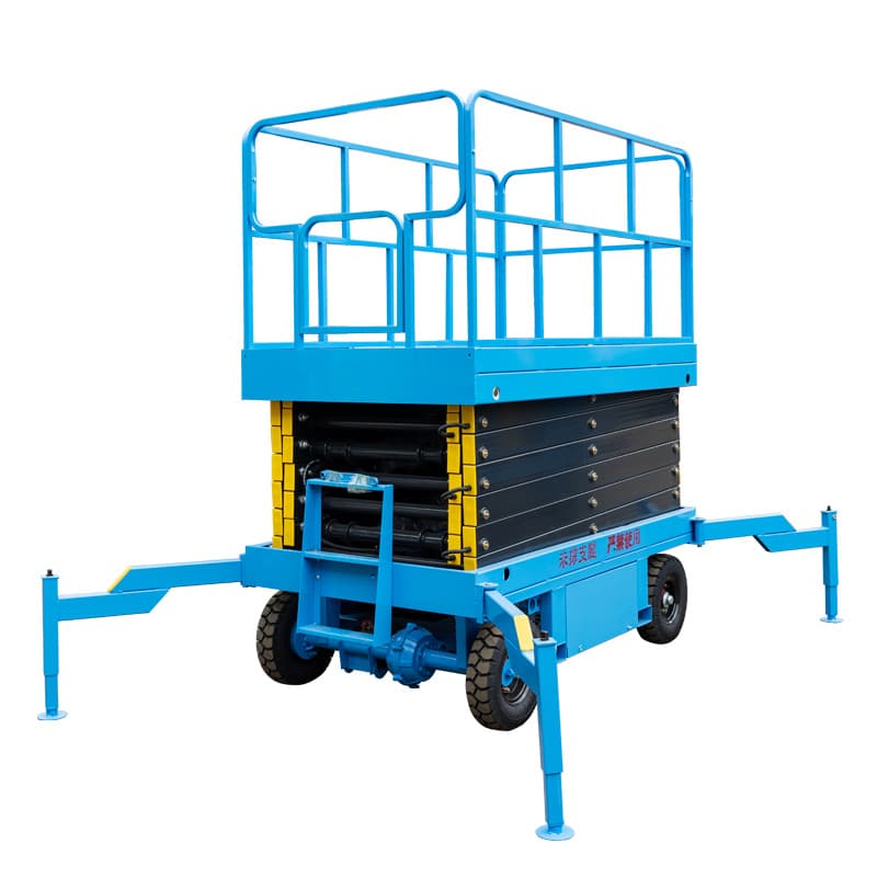 Traction Aerial Work Equipment Electric Hydraulic Lifting Platform Scissor Lift Truck Mobile Scissor Lift