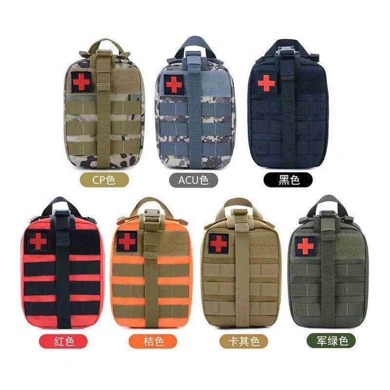 Cross-border Tactical Medical Pouch Attachment Pack Tactical Waist Bag Camouflage Multi-functional Bag Outdoor Hiking Survival Bag