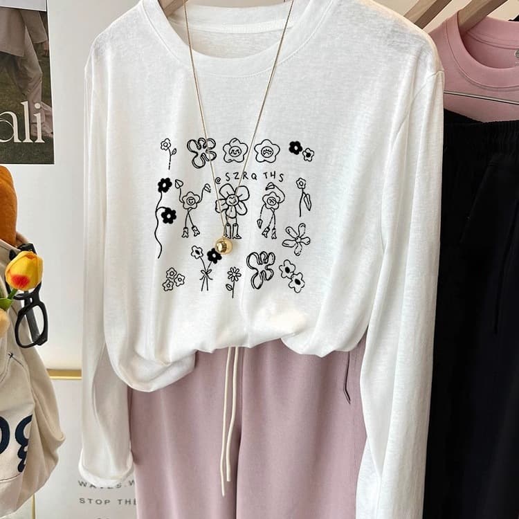 Summer Lyocell Snowflake Ice-Cool Cotton Fabric Ultra-Smooth Floral Texture Slightly Sheer Long-Sleeve Air Conditioning Sun Protection Cover-Up