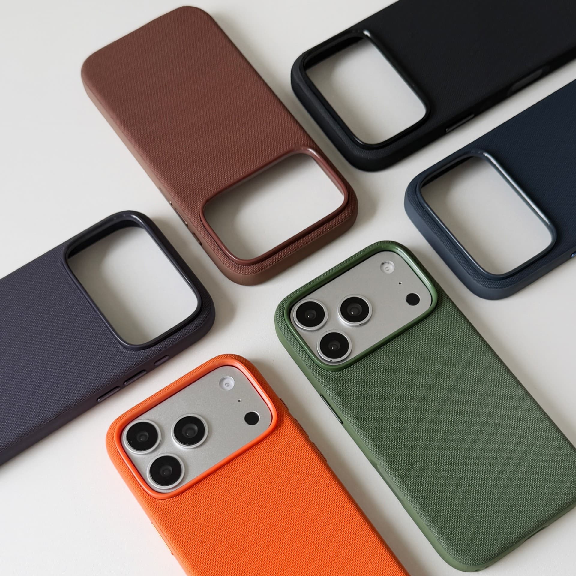 Technical cloth woven pattern compatible with iPhone 17 Pro Max phone case, Apple 16 protective cover, 15 Pro soft side case