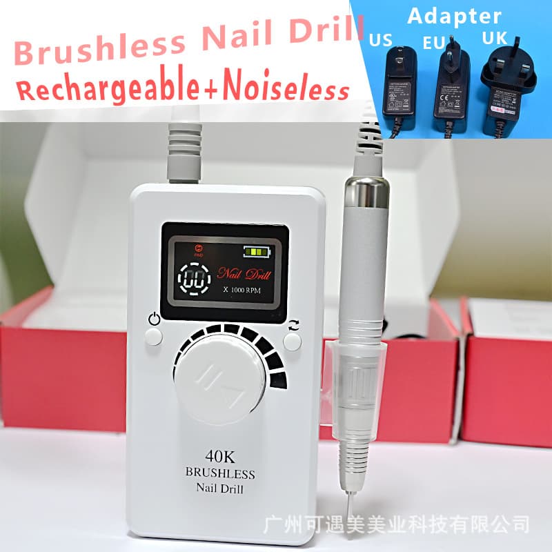 NailDrilRechargeableBrushless grinder manicure grinder grinding head silent design