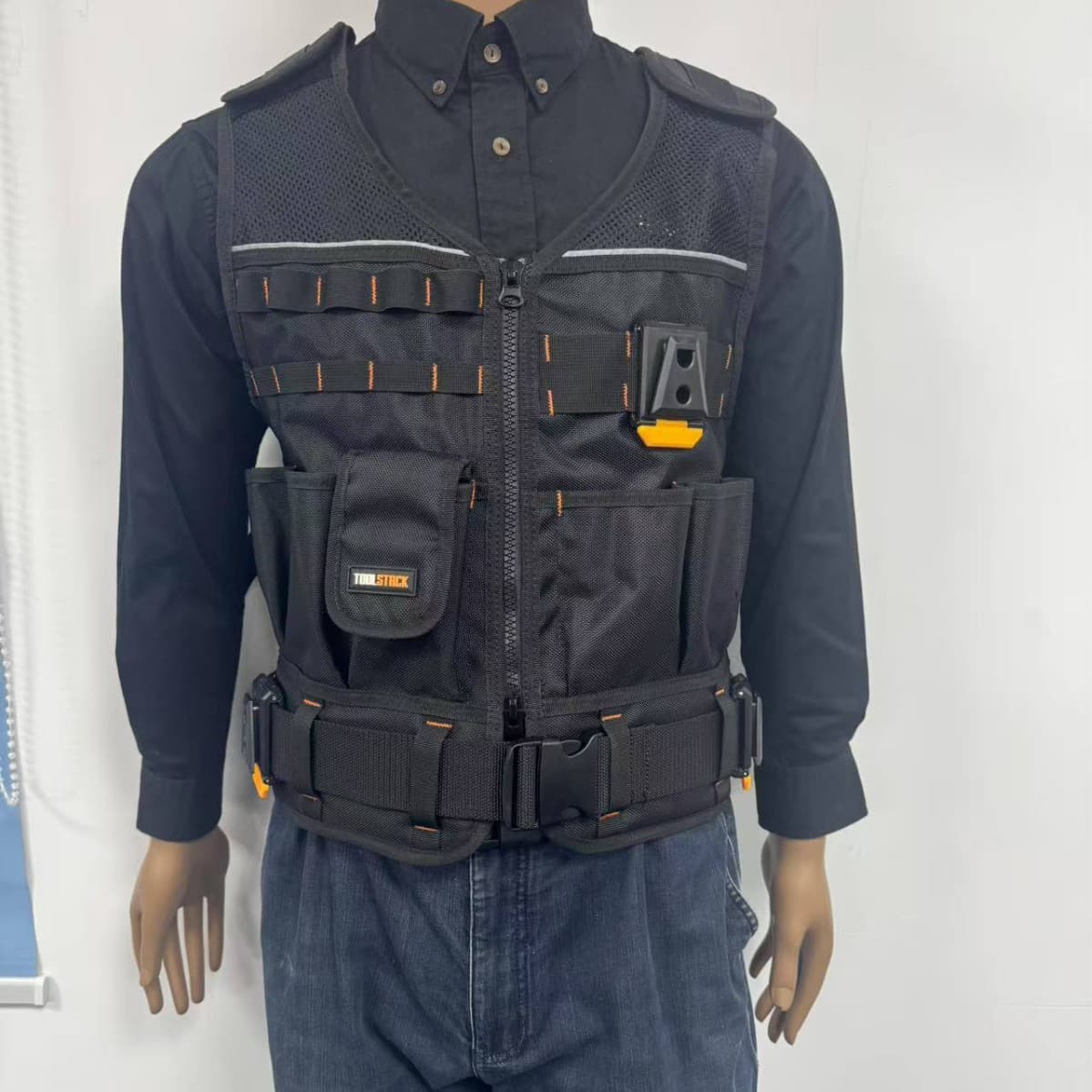 TOOLSTACK TSK-62 Tool Vest, Work Vest, Multi-Pocket Quick-Release Vest