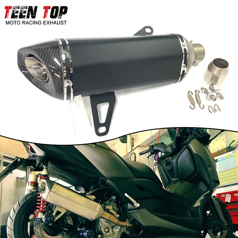 Suitable for Yamaha Xmax300 exhaust pipe tail section Xmax Scorpio large hexagonal exhaust muffler non-destructive installation