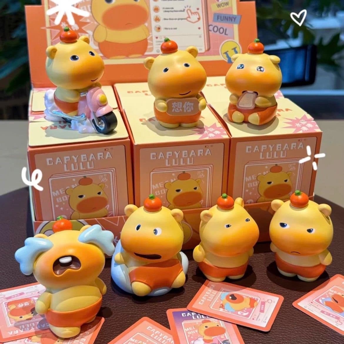 Cappy the Capybara Sitting Figure, Collectible Doll Toy, Birthday Gift Creative Decor Souvenir