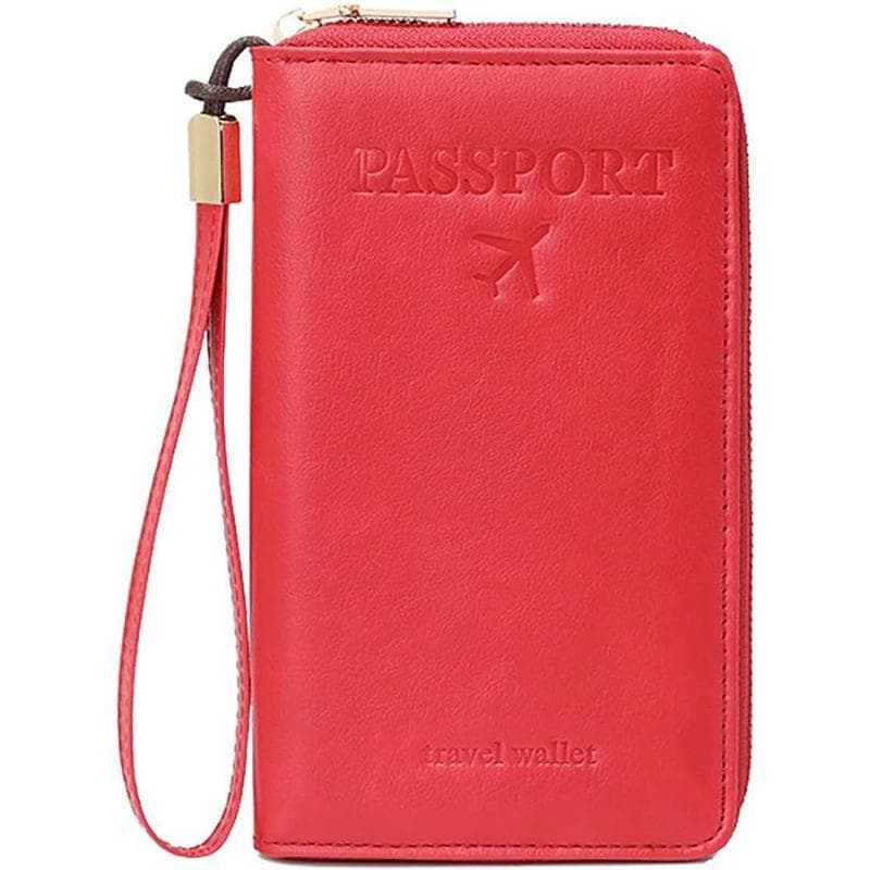 Passport Holder Wallet Blocking Travel Document Organizer