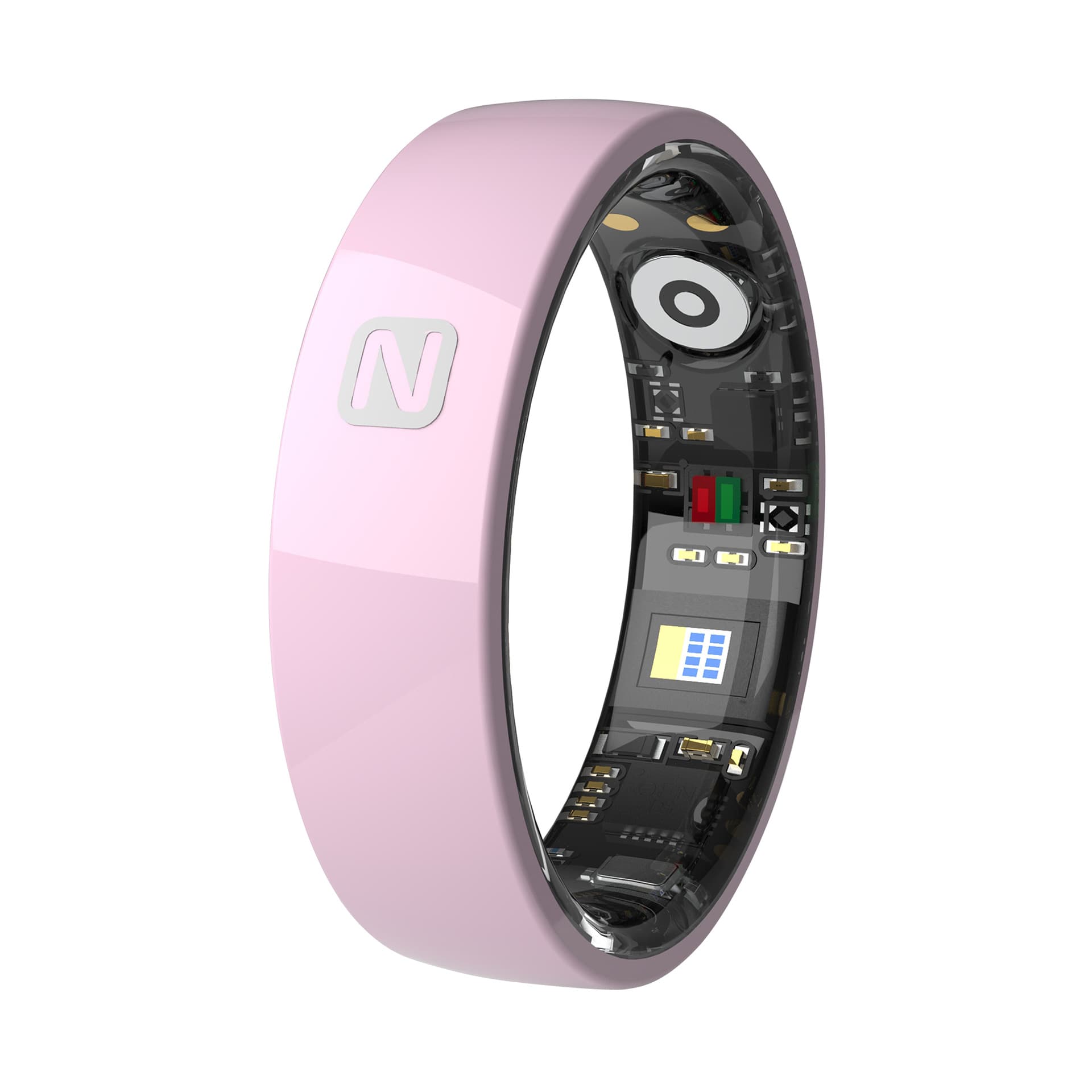 TK8 Smart Ring with NFC Access Control, Heart Rate, Blood Pressure, Blood Oxygen, Sleep Monitoring, Ceramic Narrow Style, Health Features