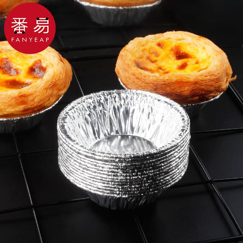 Free Shipping / 10Y Egg Tart Molds A154 - Baking Paper Cups for Home Kitchen Baking Pans Oven Tin Foil Portuguese Tart
