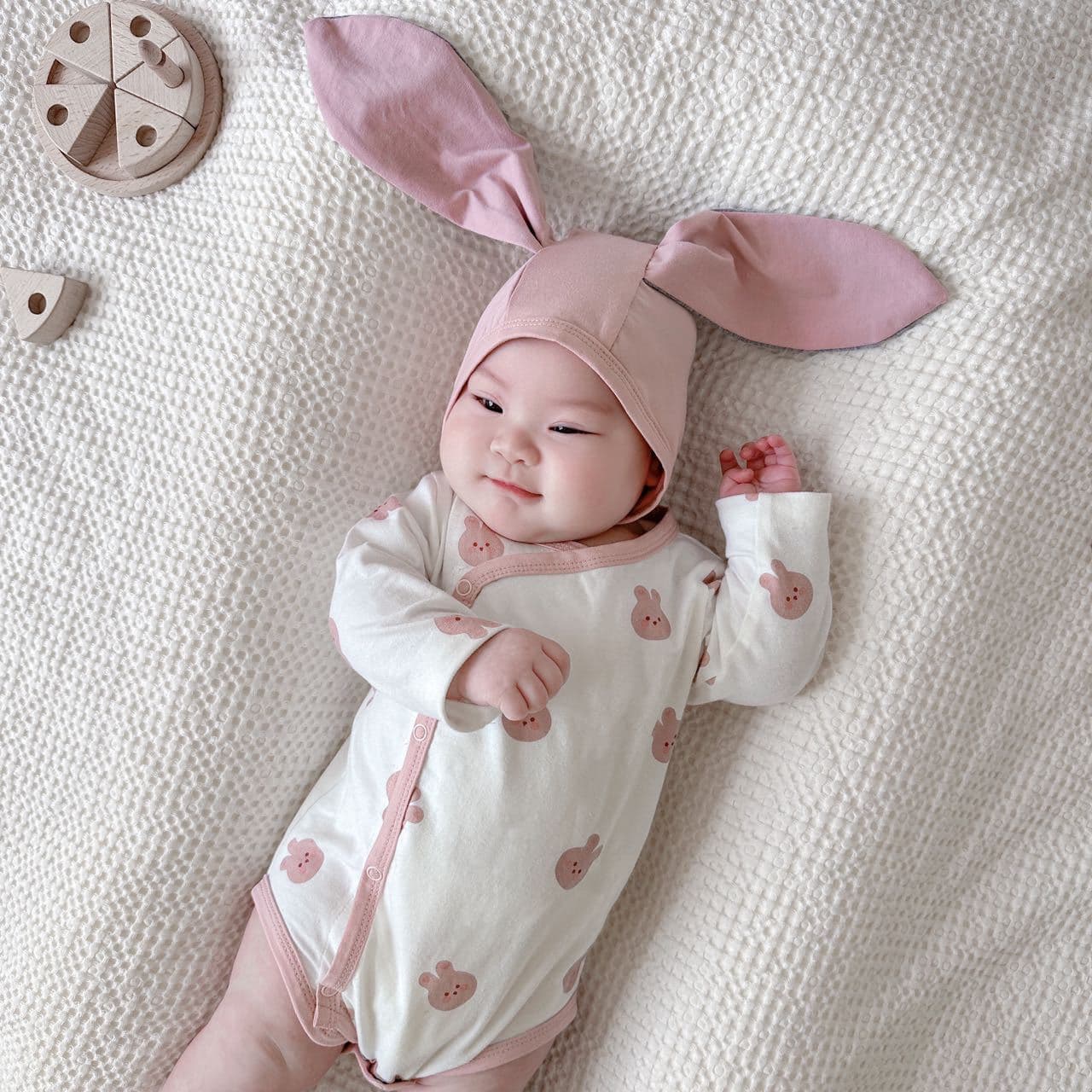 Breathable Korean Style Baby Romper Cotton Summer Outfit Cartoon Bear Rabbit Monk Suit Newborn Unisex Lightweight Homewear
