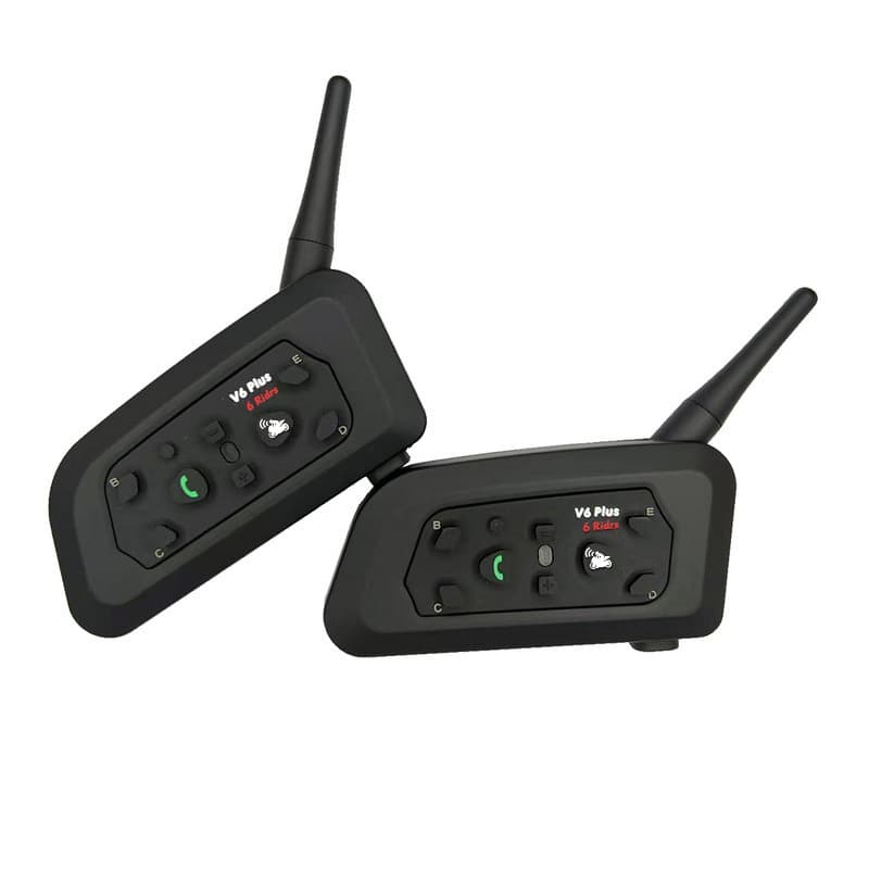 V6-1200 Motorcycle Helmet Bluetooth Intercom 1200m Full-Duplex Riding Bluetooth Intercom