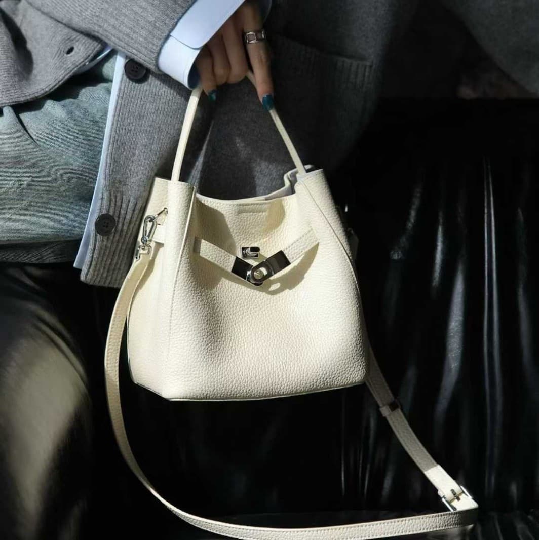 2026 Custom Women Bag New Basket Bucket Bag Genuine Leather Handbag Shoulder Bag Crossbody Bag Wholesale
