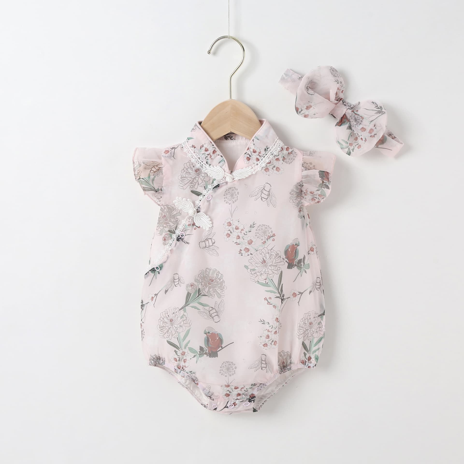 Baby Girl Summer Clothes Short Sleeve Thin Newborn Romper Suit Infant Bodysuit Comfortable Cotton Wrap Baby Pants Clothes