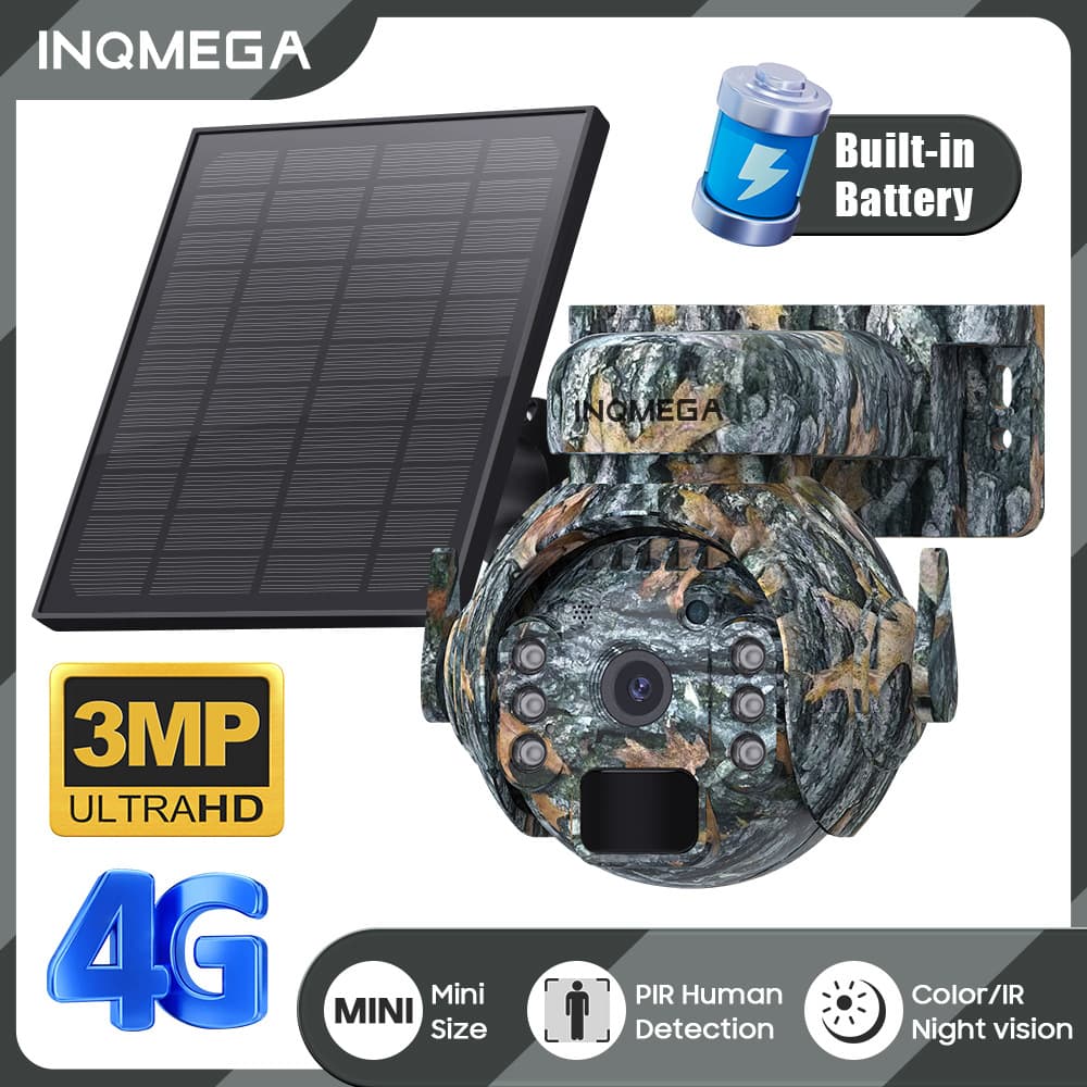 4G solar camera without electricity and network outdoor outdoor surveillance HD 3MP camera solar powered