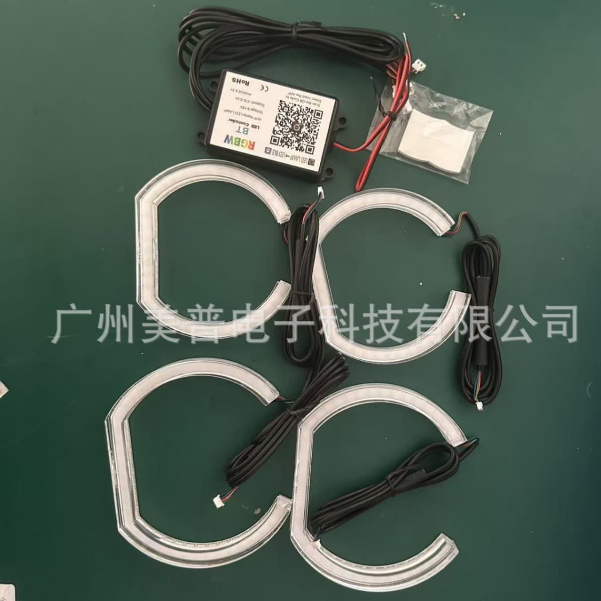 E90 E92 F30 E46 Angel Eye Ring APP RGB LED Crystal Halo Headlight Ring