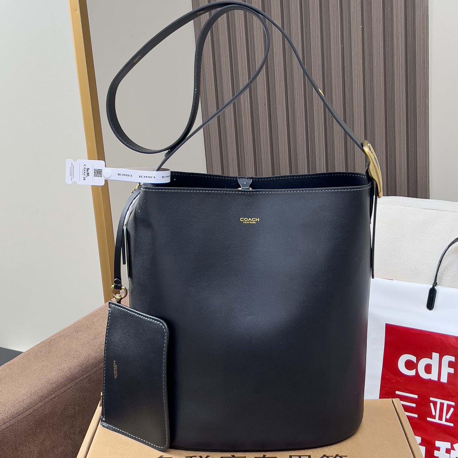 Coach co women's bag Jude Signatura bucket bag shoulder crossbody hand shopping bag 2025 summer